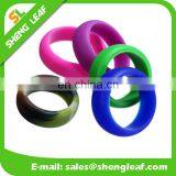 Simple One Color Silicone Finger Rings Logo Color Filling Silk Priting Laser Carving Logo thumbnail-4