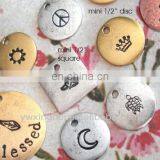 2015 Popular Fashion Metal Customized Gold Plated Name Tag