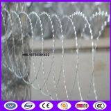 Hot Dip Galvanized BTO 10 Flat Wrap Razor Wire On Fence Top thumbnail-2