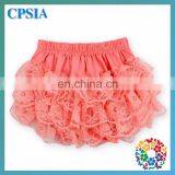 Wholesale Baby Ruffled Bloomers Lace Baby Girl Bloomers,solid Color Baby Diaper Cover thumbnail-4