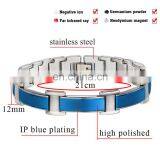 Custom Logo Bio Bracelet Energy Care Health Major Stainless Magnetic Bracelet thumbnail-3