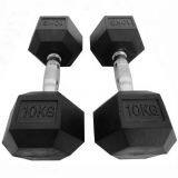 Iron Cast Painted Black Dumbbells thumbnail-1