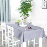 Wholesale Ready Made Solid Color Modern Fashion Waterproof Stain Resistant Rectangle Fancy Table Cloth thumbnail-4