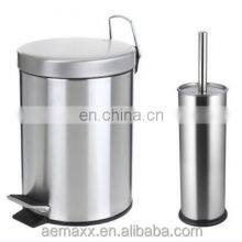 Luxury 3L 5L 12L Fingerprint Proof Stainless Steel Rose Gold Color Coded Foot Pedal Slow Closed Dustbin thumbnail-2