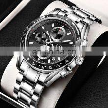 LIGE 8931 Men Quartz Watch Fashion Waterproof Calendar Diver Watches Men Wrist Top thumbnail-5
