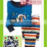 2015 hot fashion outer space and airship style children pajamas 100% new MY-A0048