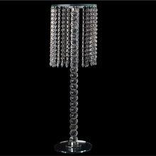 Wedding Decoration Crystal Flower Stand Centerpiece Around With Chains thumbnail-2