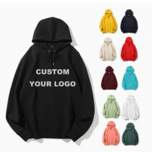 Wholesale Custom Logo Tracksuit Hoodies Unisex Printing Plain Embossed Oversized Pullover Sweatshirt Blank Men Hoodies