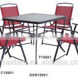 steel folding sling furniture set outdoor dining set garden set patio set