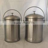 1 Gallon Kitchen Stainless Steel Compost Bin, Compost Pail With Lid and Carbon Quality Choice thumbnail-1