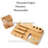 Multi-Functional Watch Holder Stand Wooden Smartphone Mount With Charging Slot thumbnail-6