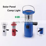 (1500375) Handle Cranking Rechargeable Pop Up LED Solar Flashlight Lamp
