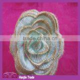 Custom design embroidery flower for wedding decoration