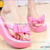 Guangzhou Shoes Factory Wholesale Newest Style Women Summer High Heel Flip Flops Quality Choice thumbnail-2