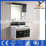 From Hangzhou 80cm white high glossy paint wall mount bathroom cabinet