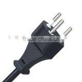 Switzerland 3 prong power cord with SEV approval 10A 250V
