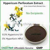 Pure Natural Hypericum Perforatum Extract with Hypericins 0.3% and Hyperforin 3%