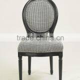 Black Finish Color Solid Beech Wood Hotel Chair /Round Upholstered Side Chair(CH-211-1) thumbnail-3