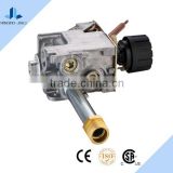 Gas wall heater thermostat with gas thermocouples