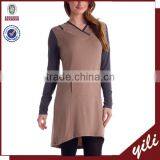2015 Cozy Modal Fat Size Hoodie Dress Mature Women Wearing thumbnail-1