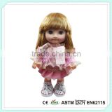 Plastic Connecting Toys Girl Dress Asian Doll 16 Inch Vinyl Doll With Fashion Dress Baby Doll