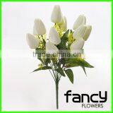 12 Heads White Artificial Tulip Wedding Decoration Flower thumbnail-1