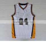 2016 Latest TOP10 FACTORY SALE european basketball uniforms design with high quality
