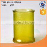 Nice Color Glass Jar With Designs and High Quality for World Market