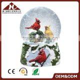 Christmas Red Bird Snow Globe With Glass Water Ball Quality Choice Supplier's Choice