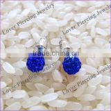 With Crystal Design High Polish Stainless Steel Ear Piercign Studs [FC-866]