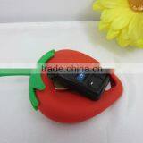 Fashion Strawberry Cute Styles Silicone Key Holder Soft Skin Case Factory thumbnail-2