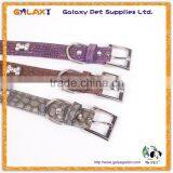 Wholesale Bling Pet Dog Training Collar, PU Leather Training Dog Collar thumbnail-3