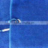 Ultra Absorbent and Fast Drying Tri-Fold Microfiber Golf Towel With Grommet and Clip thumbnail-4