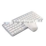 USB 2.4GHZ White Mini Wireless Mouse And Keyboard Set for Laptop