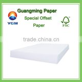 good quality 70gsm offset paper roll / offset paper price / woodfree offset paper