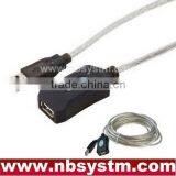 USB 2.0 Active Extension Repeater Cable Lead 5 Meter