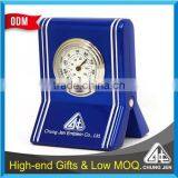 Premium clock function name card metal memo clip holders