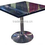 2014 Hot Sales Restaurant Table With Chrome Leg thumbnail-4