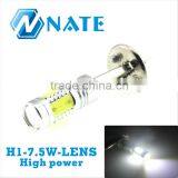 2014Led Fog Light 7.5w COB h1 High Power Led Lamp With Lens,car Led Light