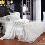 Superior White Washable silk comfortable Embroidery linen fabric hotel collection cheap Duvet Covers 240x260