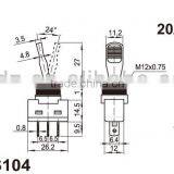 10A Spdt Momentary Toggle Switch,metal Poles and Handle Toggle Switch thumbnail-2