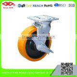 100mm-200mm Heavy Duty Polyurethane Casters With Nylon Center thumbnail-4
