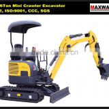 Cheap CARTER 1.6 Ton Mini Excavator , CE / ISO Certificate, CT16-9D