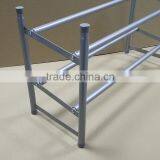 Powder Coating Grey Color 2 Tier 12 Pairs Shoe Rack With Grey Plastic Parts thumbnail-6