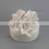 BSCI SEDEX Audit Nice Design Hand-made Ceramic Flower Oil Diffuser For Promotion thumbnail-2
