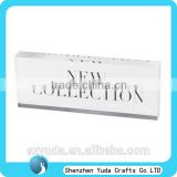 acrylic logo sign block board for photo frame exhibition or public sign board with printing words