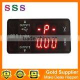 0.28"LED Dual Display USB Voltage 3.20-15.0v and Current 0-3A Detector Meter
