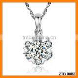 Hot Sales Snowflakes Zircon Necklace Pendant Wholesale ZTB 0082 thumbnail-1