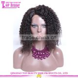 Wholesale high quality 4a 4b 4c human hair wig remy short curly wig for black fashion woman