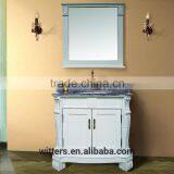 WTS-1288 40'' French Luxury Boutique Marble Bathroom Vanity and Mirror for Five Star Hotel